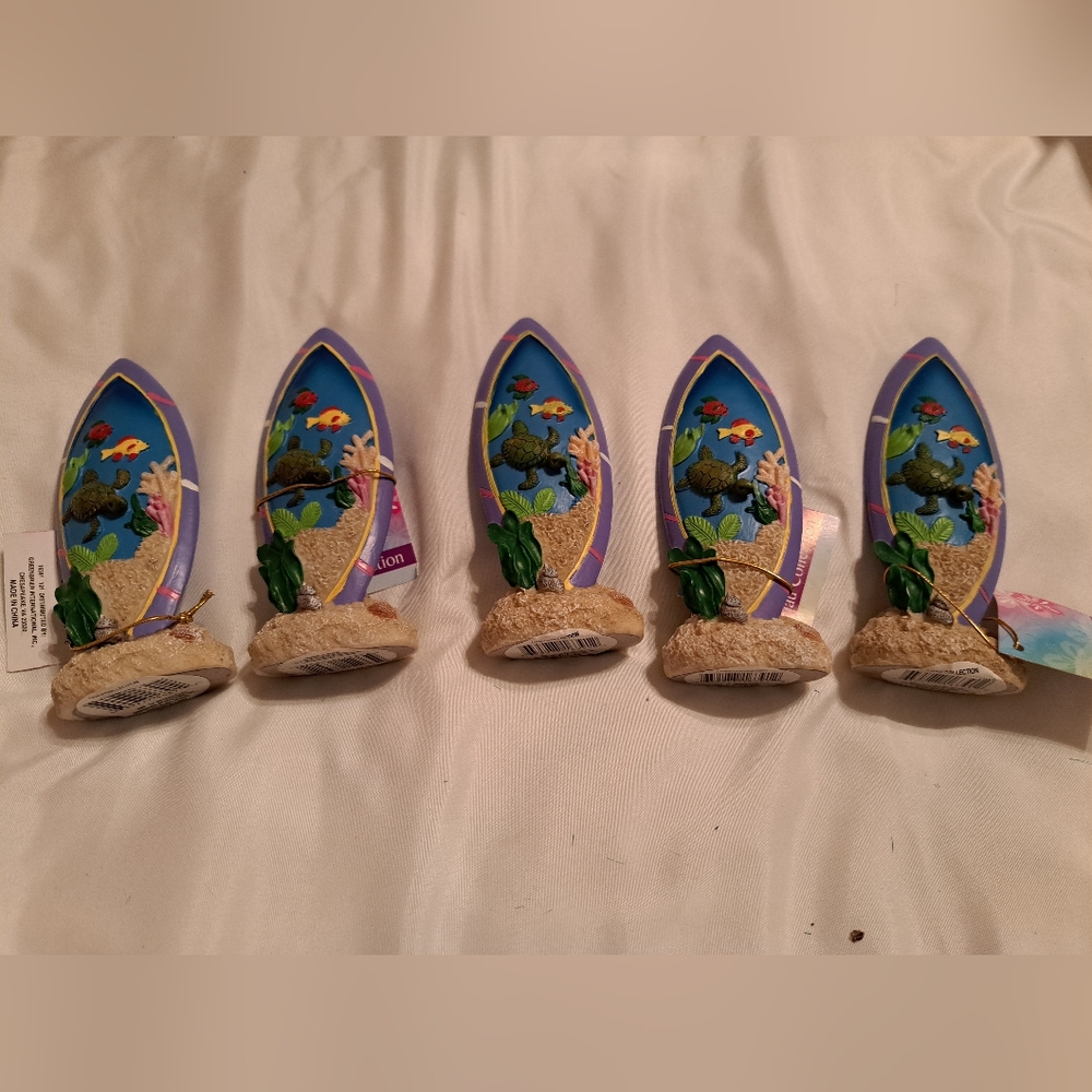 Hawaiian Surfboard Statue - NEW w/ Tags